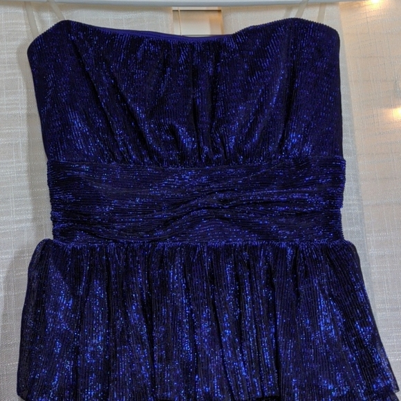Blue and black shimmer dress - Picture 2 of 3